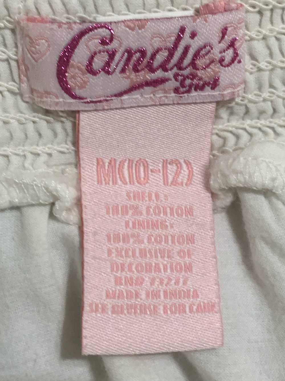 🌸 Sz M Candie's White High Low Midi Skirt with Multicolor Butterfly Print - Picture 13 of 13